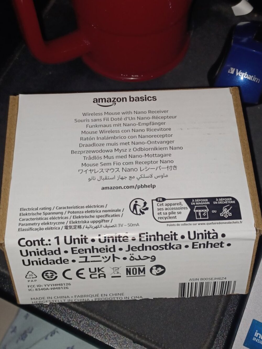 Amazon Basics Wireless Optical Computer Mouse - Picture 9 of 9